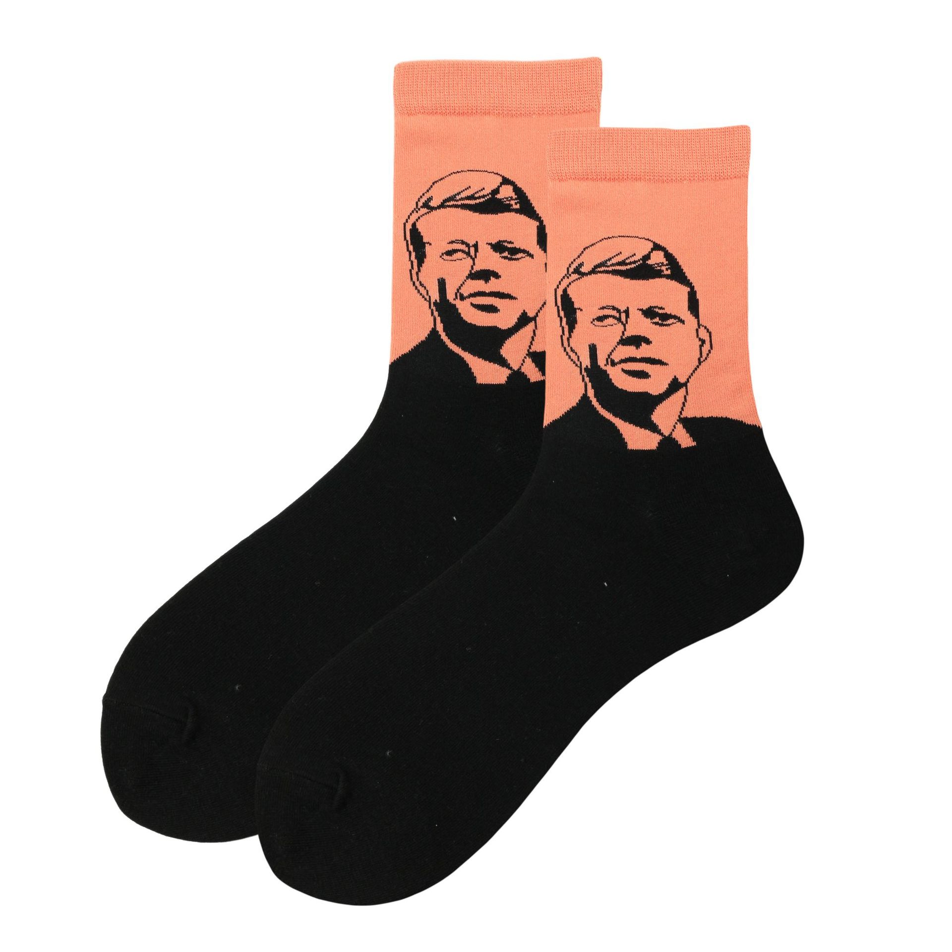 Fashionable Socks Leaders Head Series Personality Cotton Men In Tube Socks